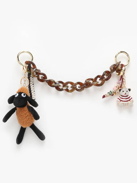 Dubbele Bag Charm Sheep Viamailbag Bruin long charm L